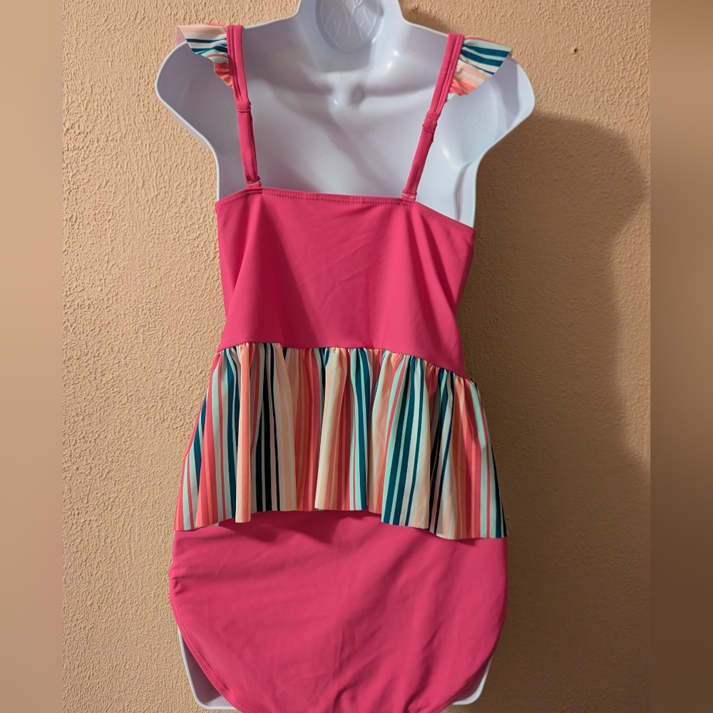 NWT Matilda Jane Women's Medium Swimsuit Sunrise Sunset Top & Bottoms Pink - Picture 6 of 12